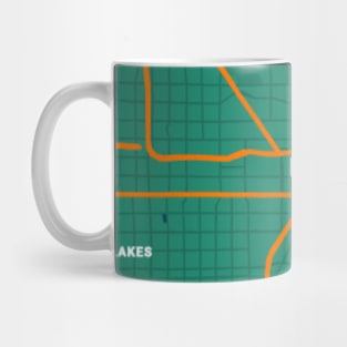 Las vegas green map Mug